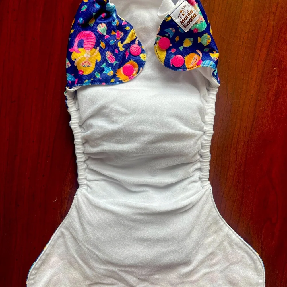 Set of 2 Mama Koala cloth diapers (plus extra liners)